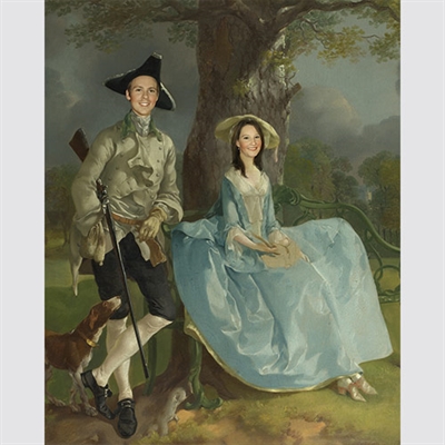 Personalized Mr and Mrs Andrews Masterpiece from Photos - myDaVinci